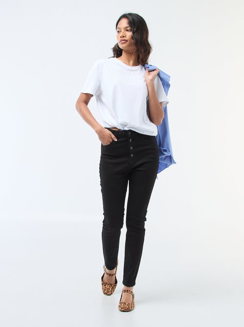 Jeans super skinny a vita altissima - L32 - Kiabi