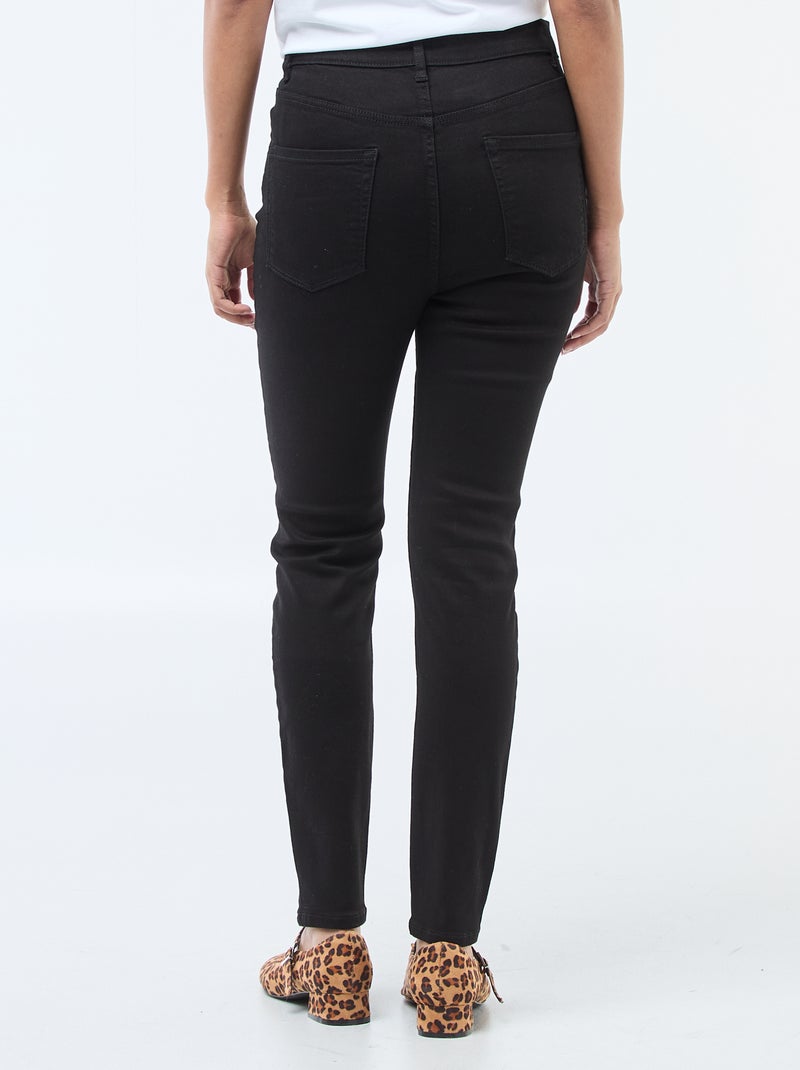 Jeans super skinny a vita altissima - L32 Nero - Kiabi