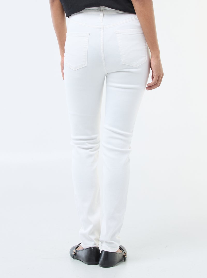 Jeans super skinny a vita altissima - L34 Bianco - Kiabi