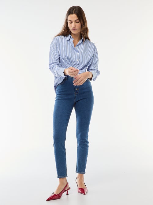 Jeans super skinny a vita altissima - L34 - Kiabi