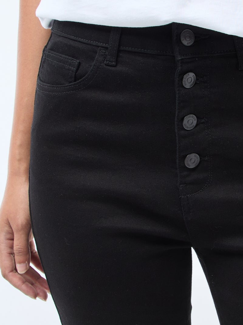 Jeans super skinny a vita altissima - L34 Nero - Kiabi