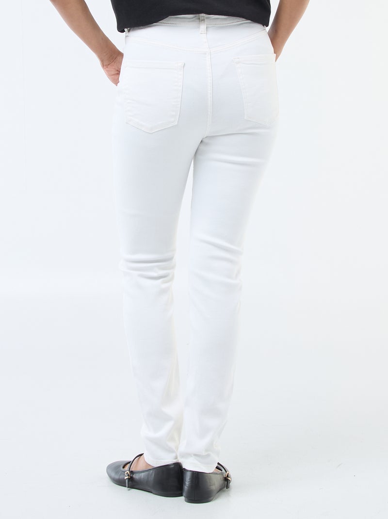 Jeans super skinny a vita molto alta - L32 Bianco - Kiabi