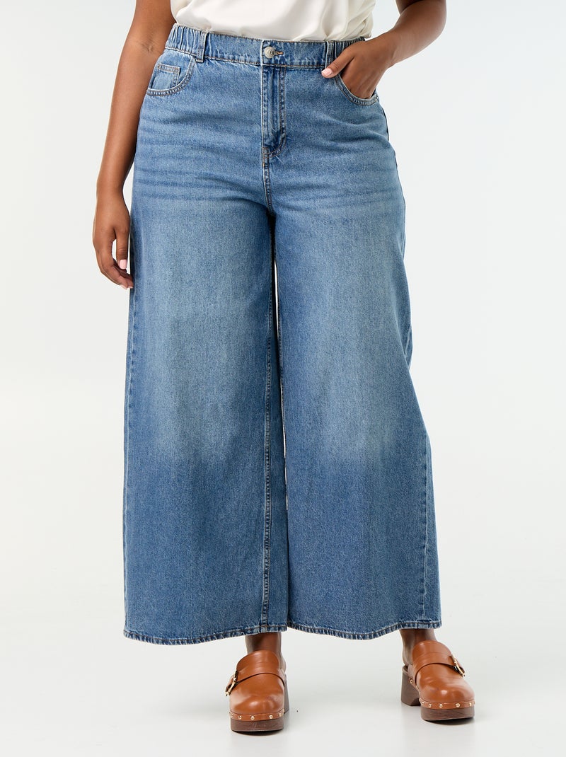 Jeans super wide leg a 5 tasche Blu - Kiabi