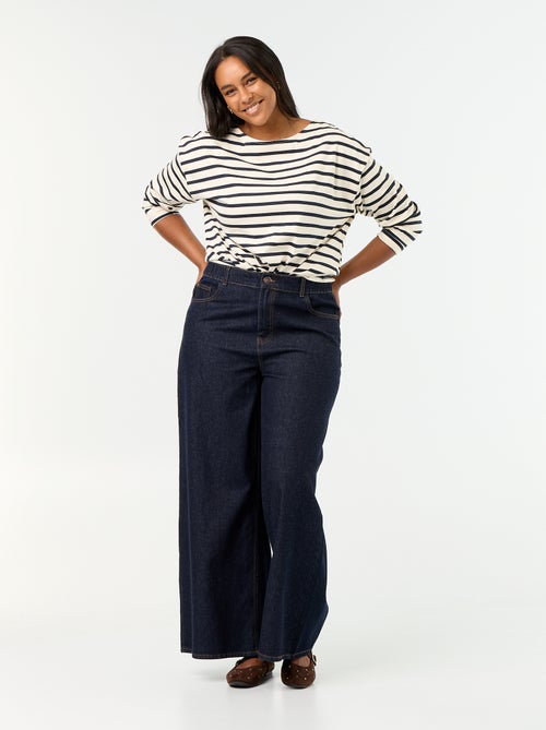 Jeans super wide leg a 5 tasche - Kiabi Jeans super wide leg a 5 tasche - Kiabi