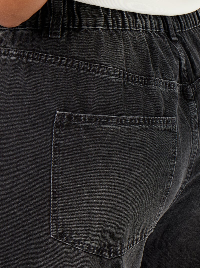 Jeans super wide leg a 5 tasche Nero - Kiabi