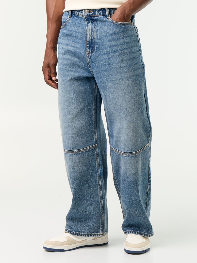 Jeans taglio ampio / Loose fit a 5 tasche Blu - Kiabi