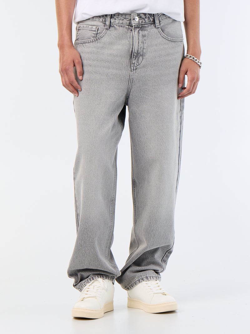 Jeans taglio ampio / relaxed fit Grigio - Kiabi