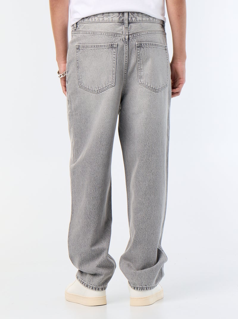 Jeans taglio ampio / relaxed fit Grigio - Kiabi
