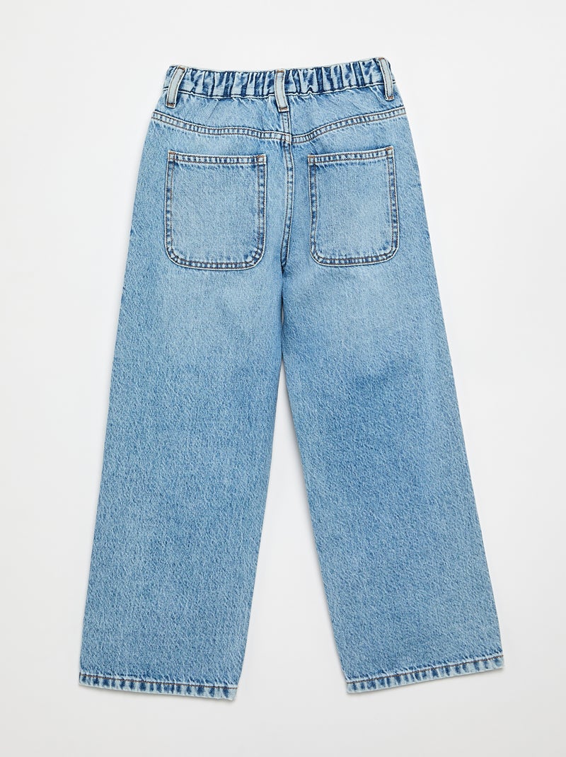 Jeans taglio baggy 5 tasche Blu - Kiabi