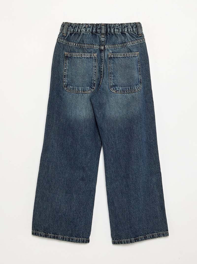 Jeans taglio baggy 5 tasche Blu - Kiabi