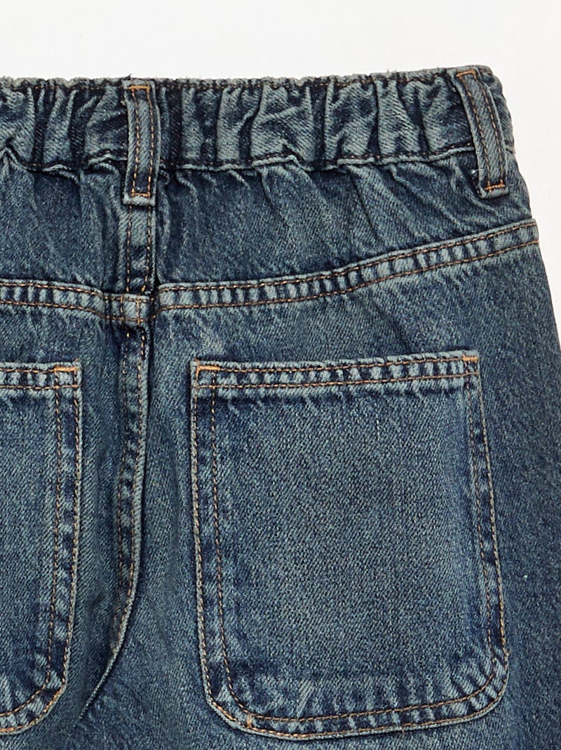 Jeans taglio baggy 5 tasche Blu - Kiabi
