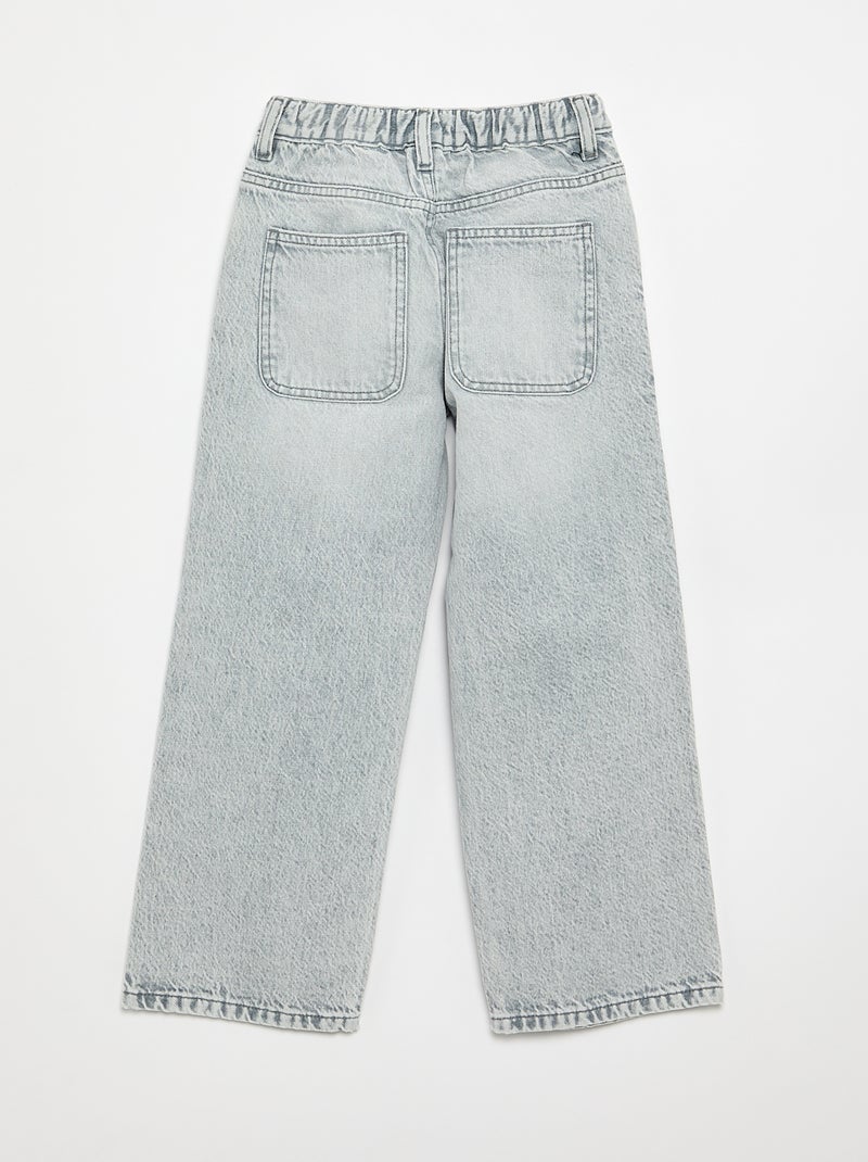 Jeans taglio baggy 5 tasche Grigio - Kiabi