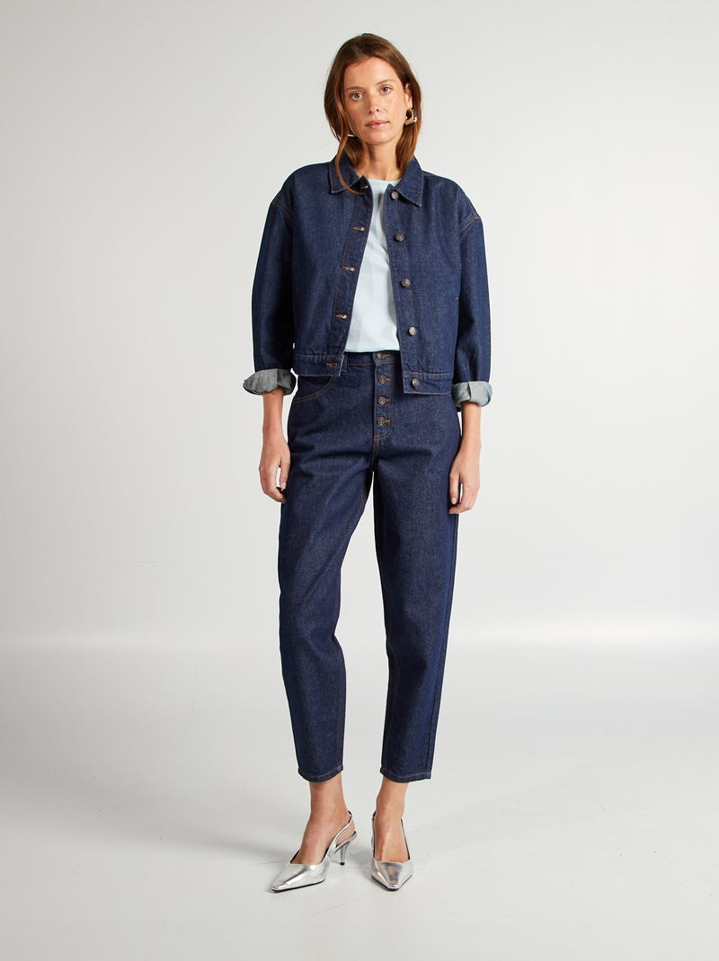 Jeans taglio barrel BLU - Kiabi