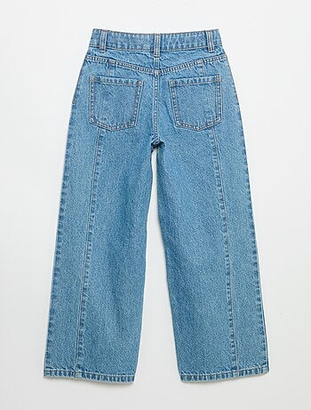 Jeans taglio barrel con borchie fantasiose