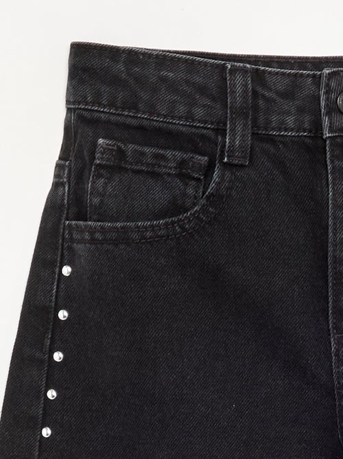 Jeans taglio barrel con borchie fantasiose - Kiabi