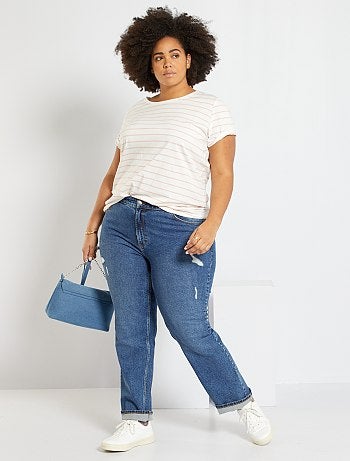 Saldi jeans bootcut a prezzi bassi anche per donna dalle taglie forti -  moda Taglie forti donna | taglia 60 | Kiabi