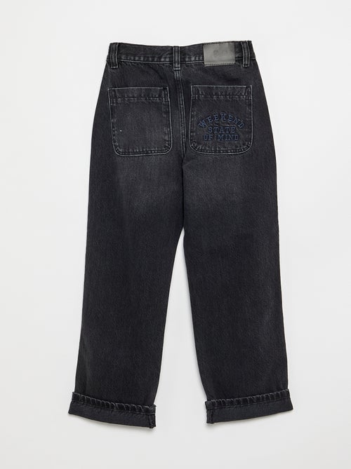 Jeans taglio dritto a 5 tasche - Kiabi Jeans taglio dritto a 5 tasche - Kiabi