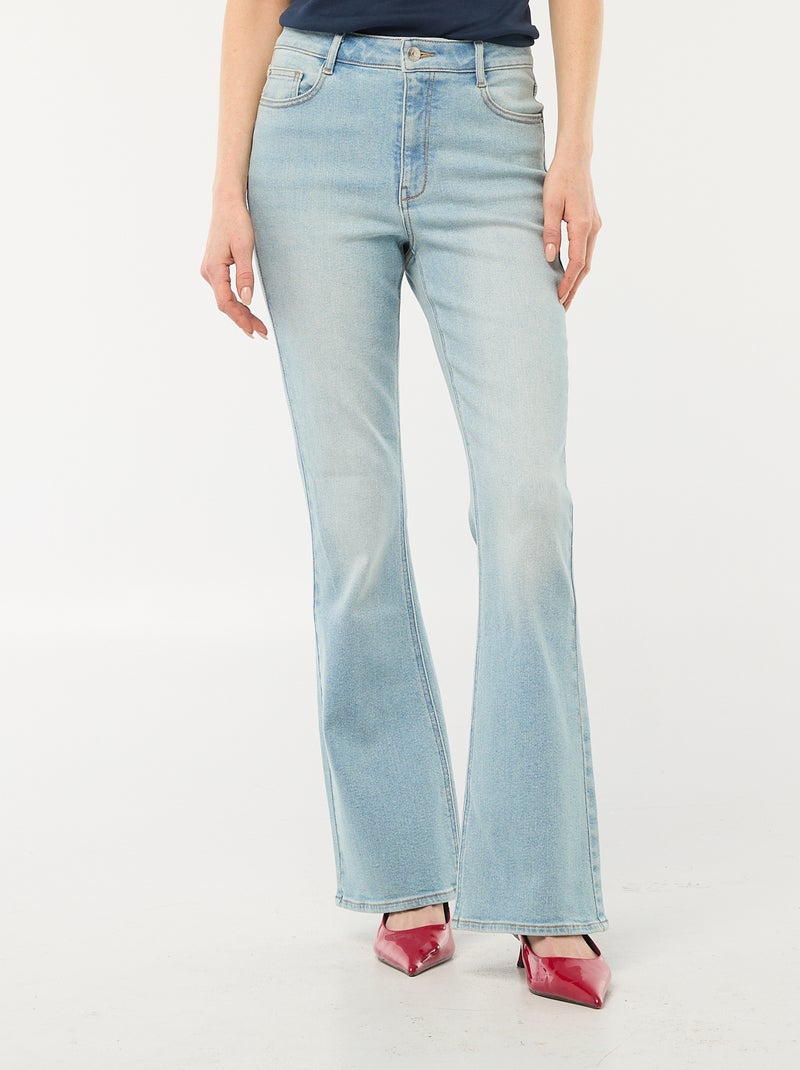 Jeans taglio flare/bootcut a vita alta Blu - Kiabi
