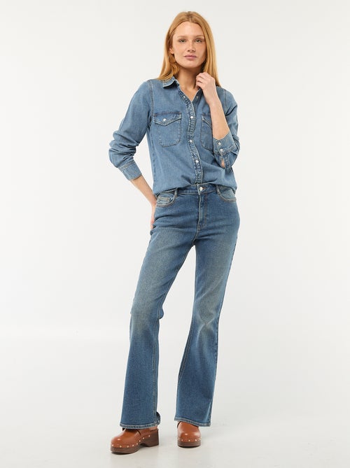 Jeans taglio flare/bootcut a vita alta - Kiabi