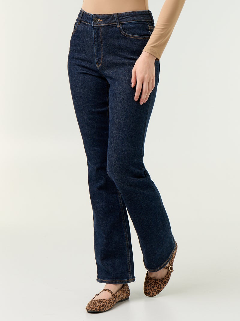 Jeans taglio flare/bootcut a vita alta Blu - Kiabi