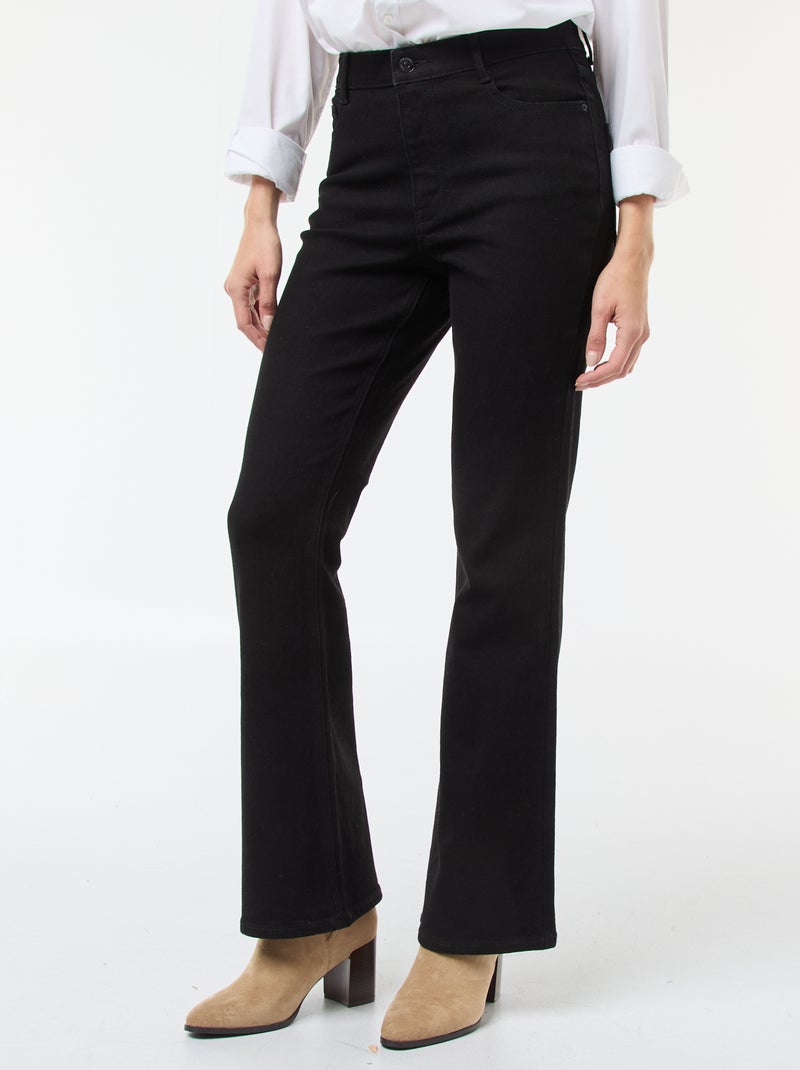 Jeans taglio flare/bootcut a vita alta Nero - Kiabi