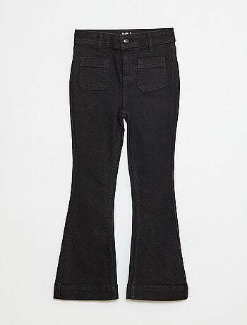 Jeans taglio flare/bootcut con tasche applicate