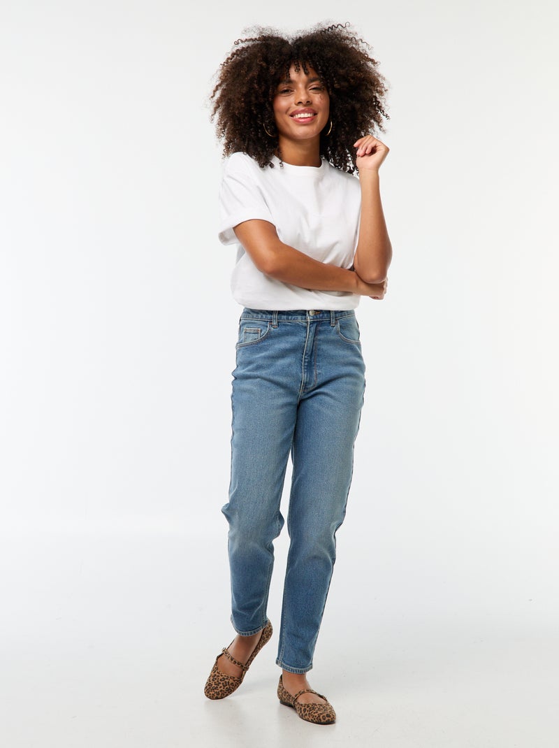 Jeans taglio mom - L28 Blu - Kiabi