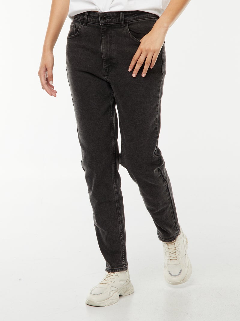 Jeans taglio mom - L28 Nero - Kiabi