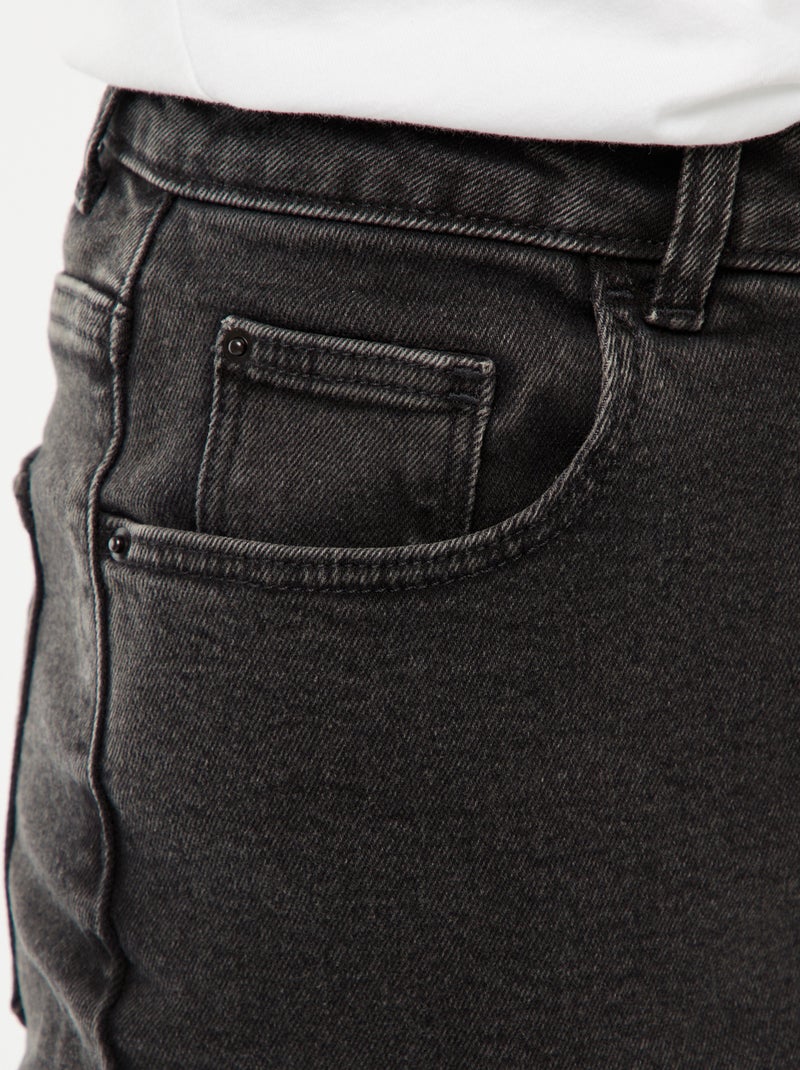 Jeans taglio mom - L28 Nero - Kiabi