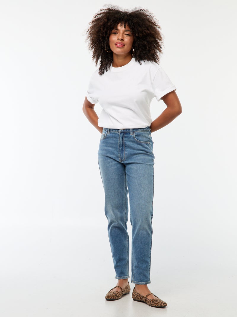 Jeans taglio mom - L30 Blu - Kiabi