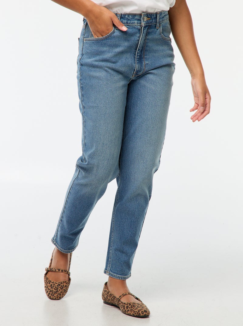 Jeans taglio mom - L30 Blu - Kiabi