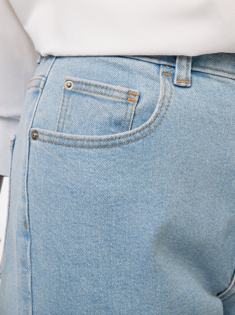 Jeans taglio mom - L30 Blu - Kiabi