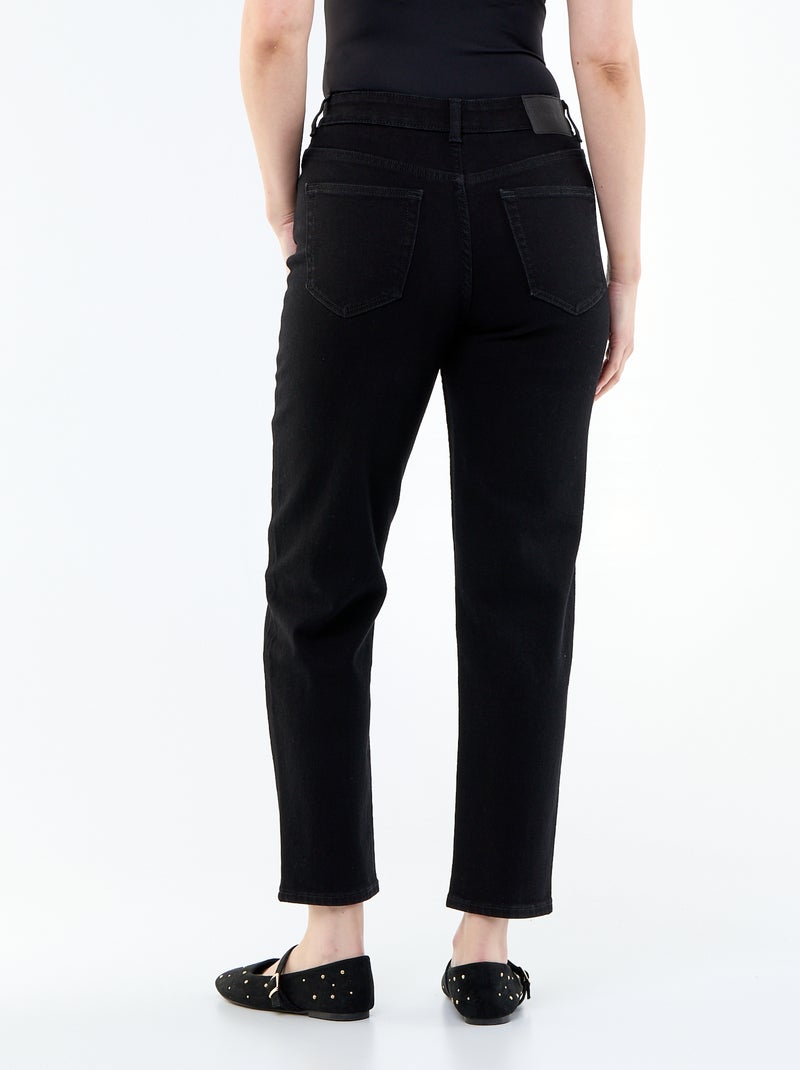Jeans taglio mom - L30 Nero - Kiabi