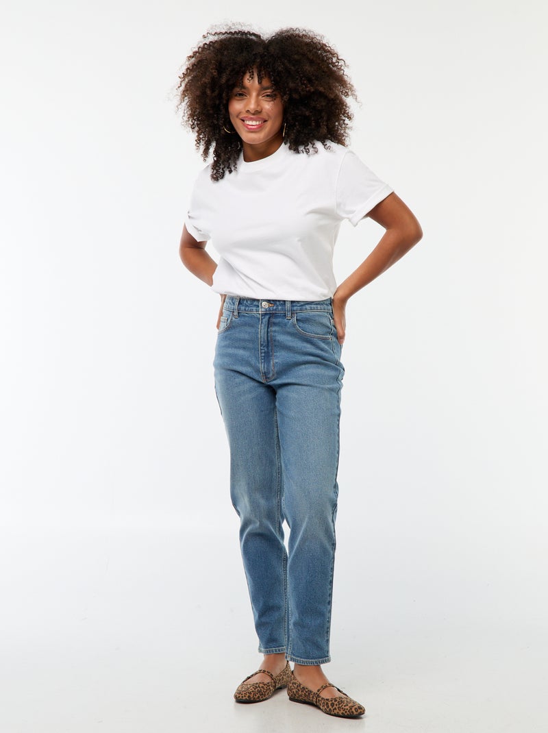 Jeans taglio mom - L32 Blu - Kiabi