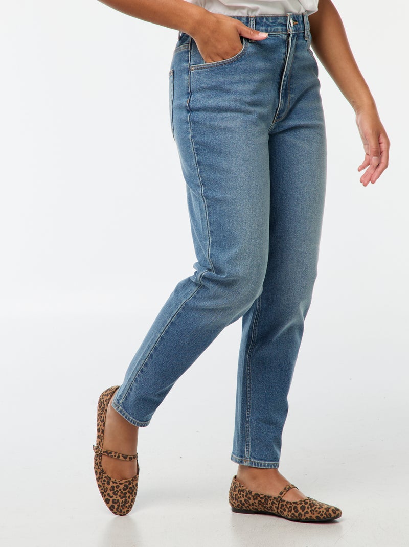 Jeans taglio mom - L32 Blu - Kiabi