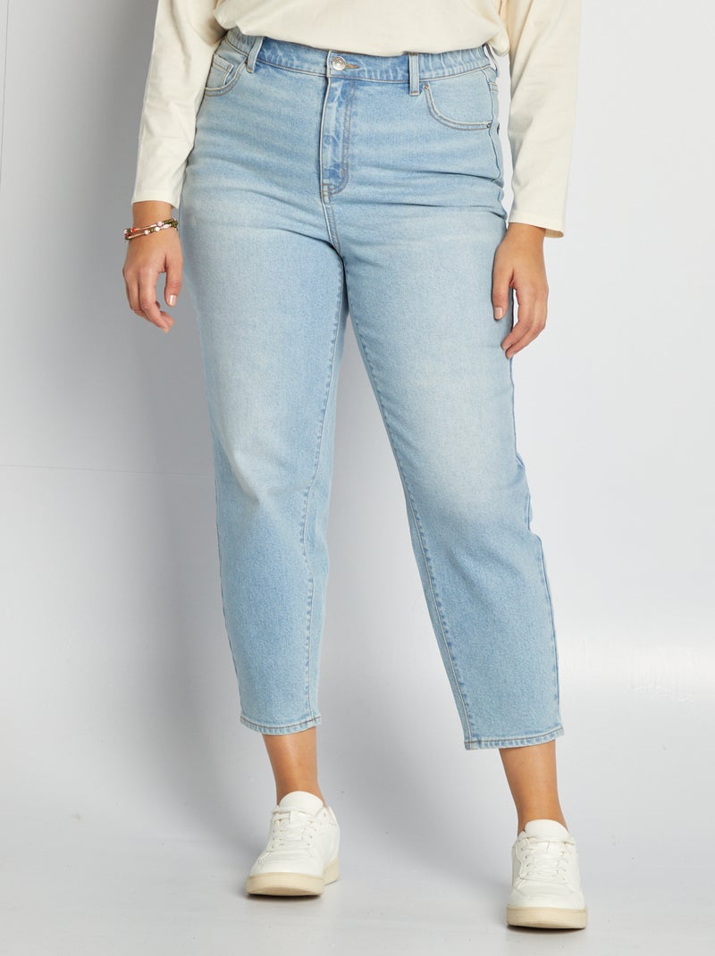 Jeans taglio mom fit a vita alta BLU - Kiabi