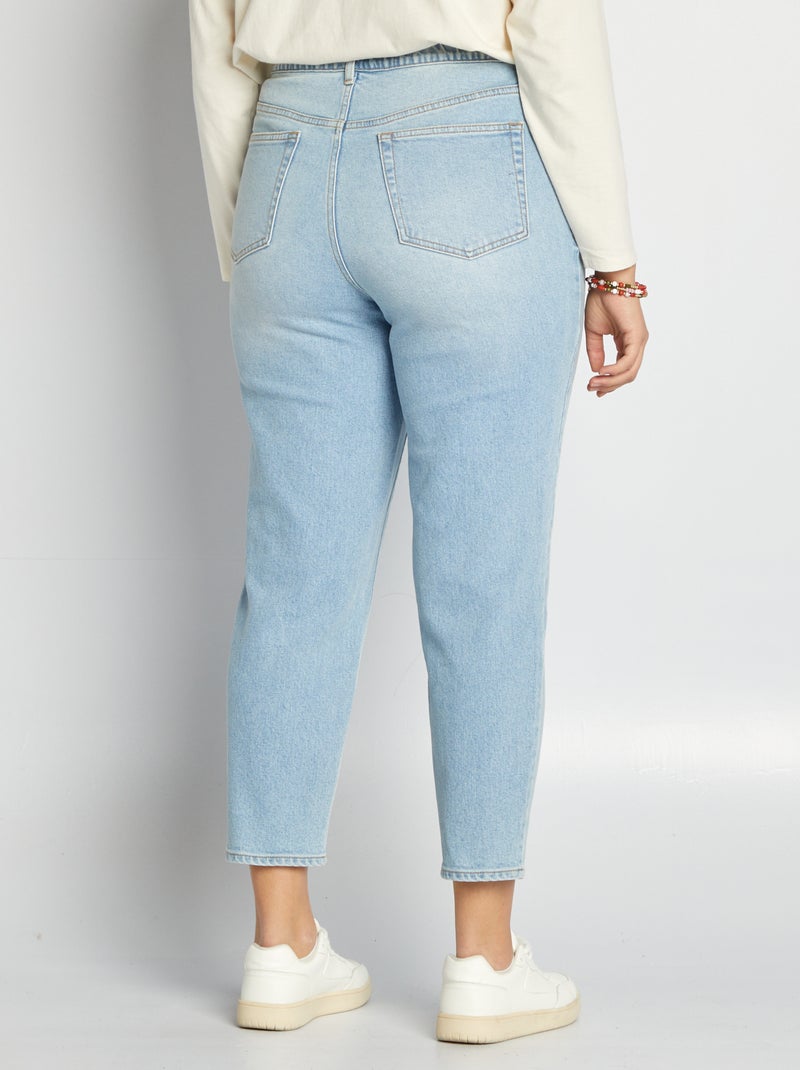 Jeans taglio mom fit a vita alta BLU - Kiabi