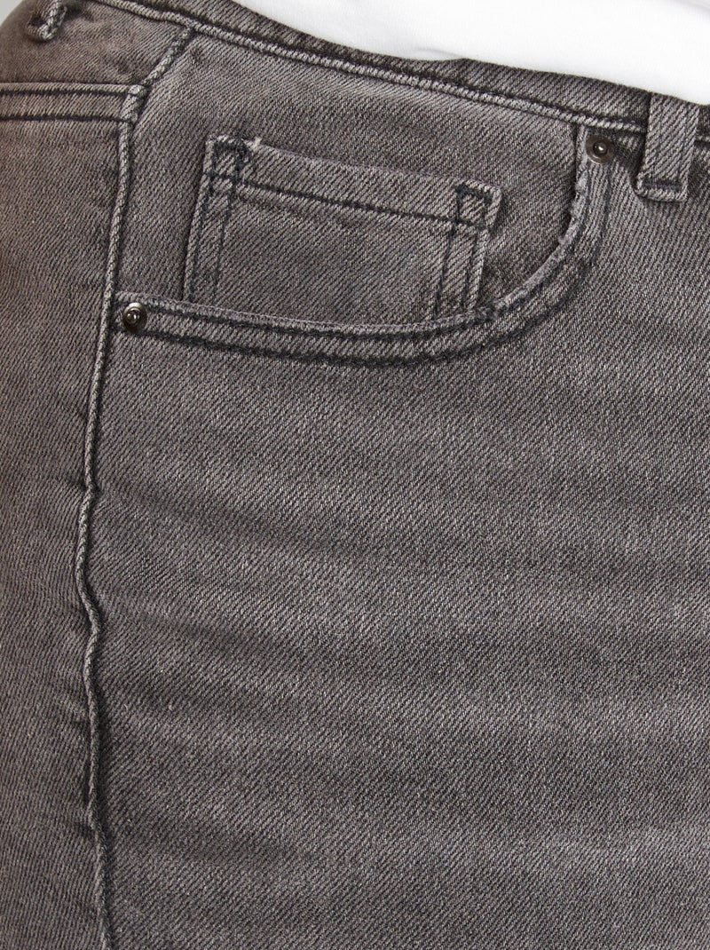 Jeans taglio mom fit a vita alta GRIGIO - Kiabi