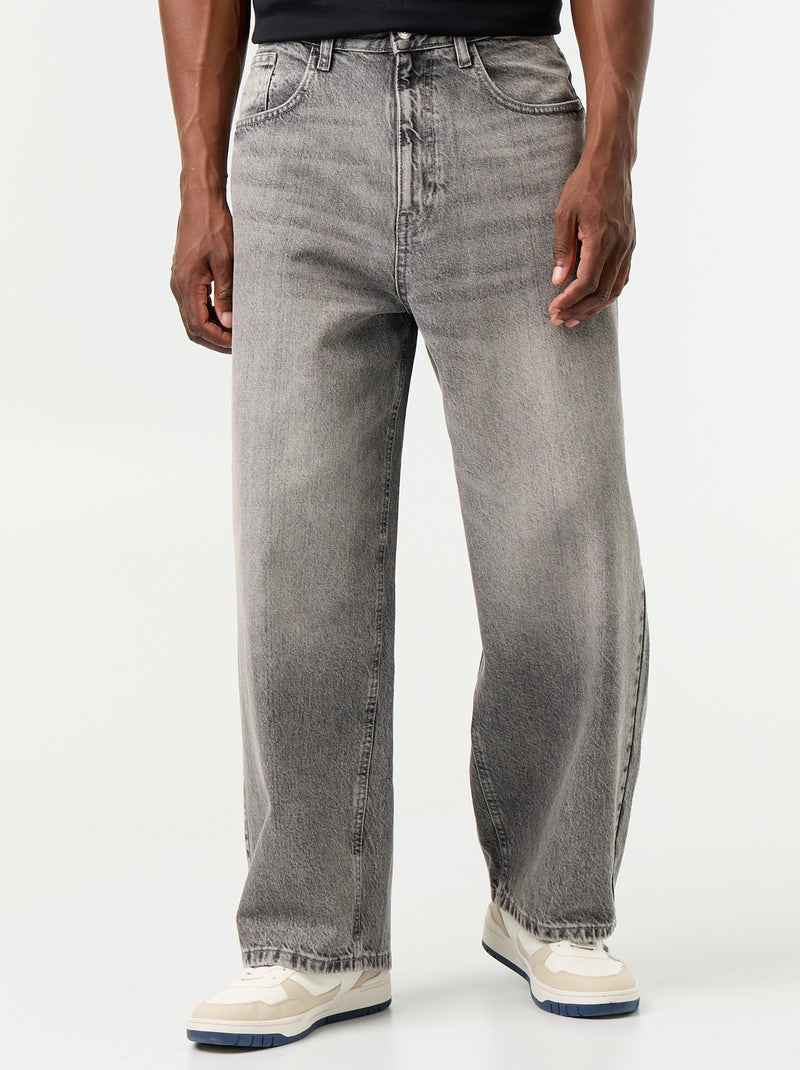 Jeans taglio super baggy Grigio - Kiabi