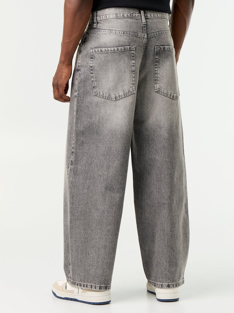 Jeans taglio super baggy Grigio - Kiabi
