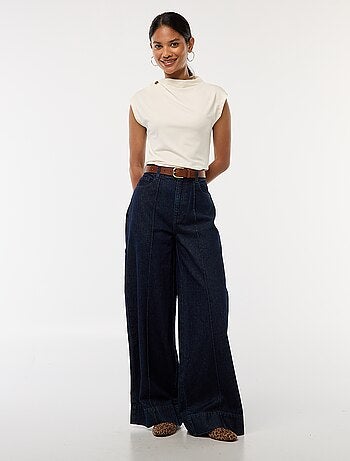 Jeans taglio wide leg a 5 tasche