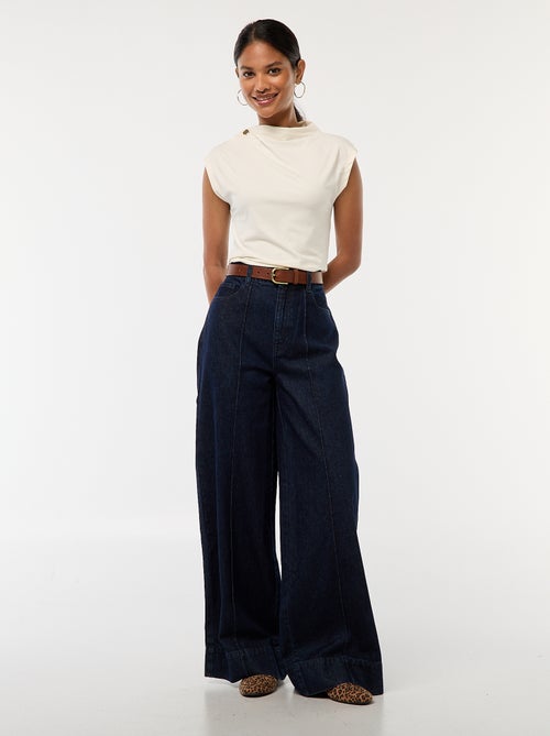 Jeans taglio wide leg a 5 tasche - Kiabi