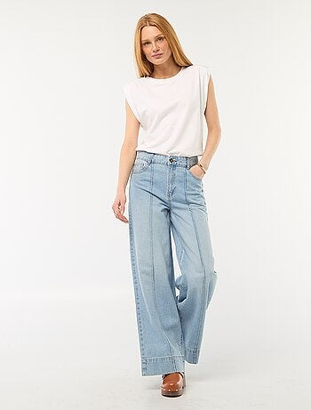 Jeans taglio wide leg a 5 tasche
