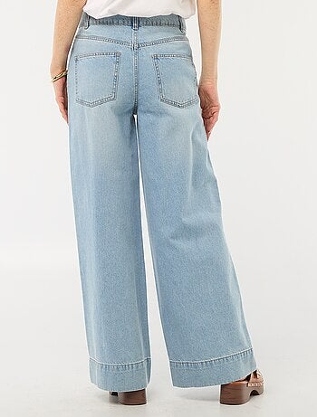 Jeans taglio wide leg a 5 tasche