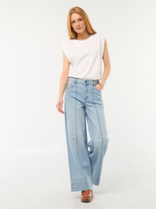 Jeans taglio wide leg a 5 tasche