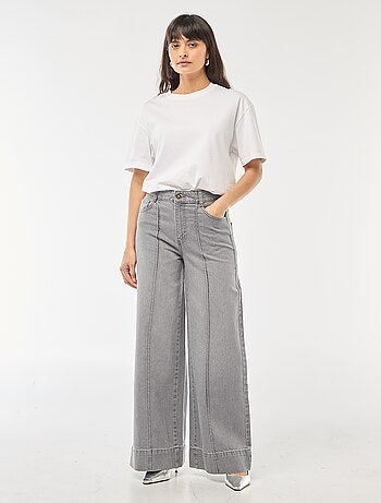 Jeans taglio wide leg a 5 tasche