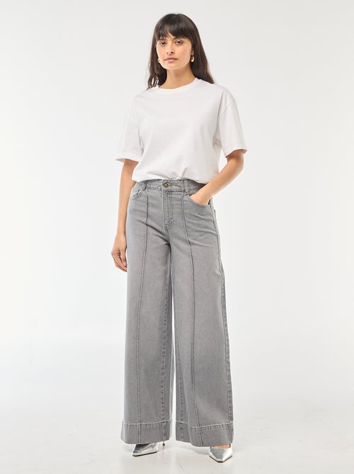 Jeans taglio wide leg a 5 tasche - Kiabi