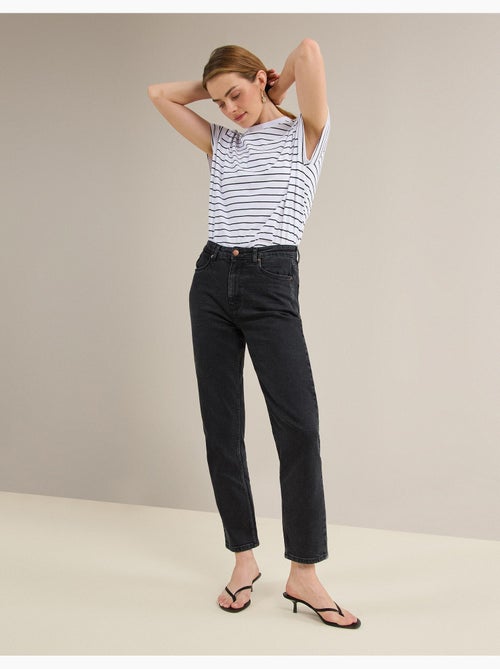 Jeans tapered mom fit, MO Fashion - Kiabi Jeans tapered mom fit, MO Fashion - Kiabi