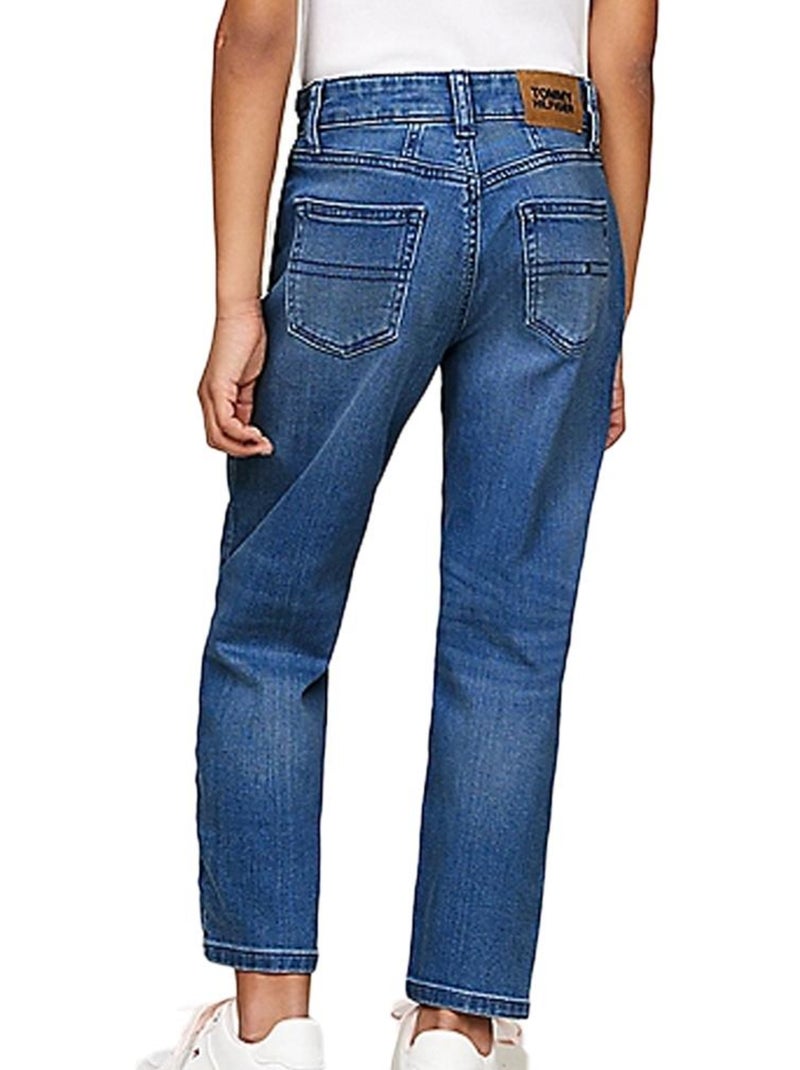 Jeans Tapered Tommy Hilfiger per Bambina Blu - Kiabi