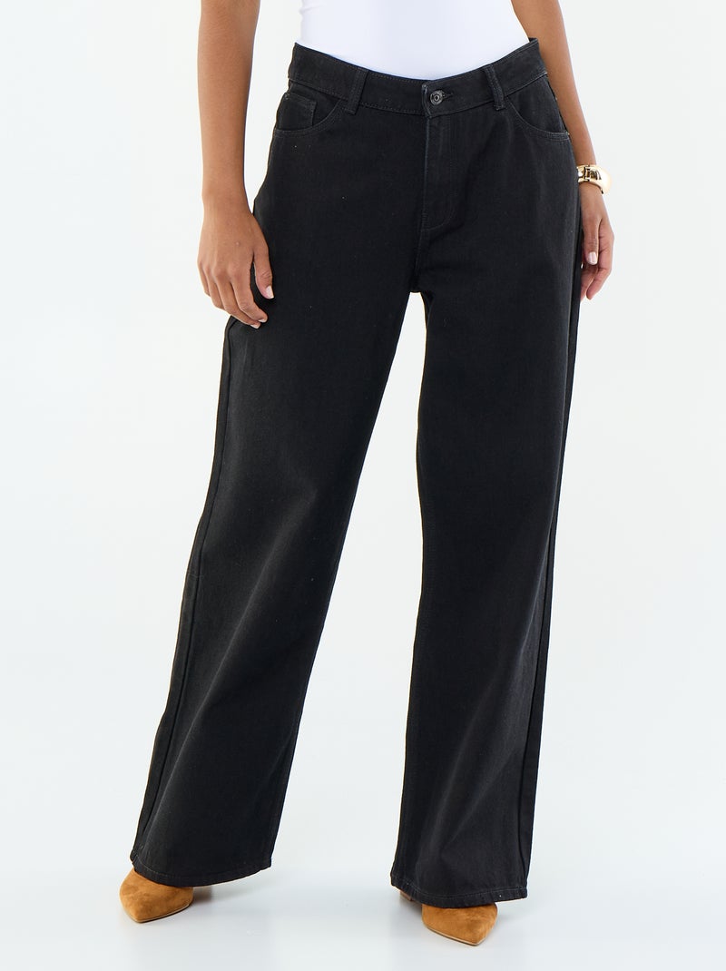Jeans wide leg - 30L Nero - Kiabi